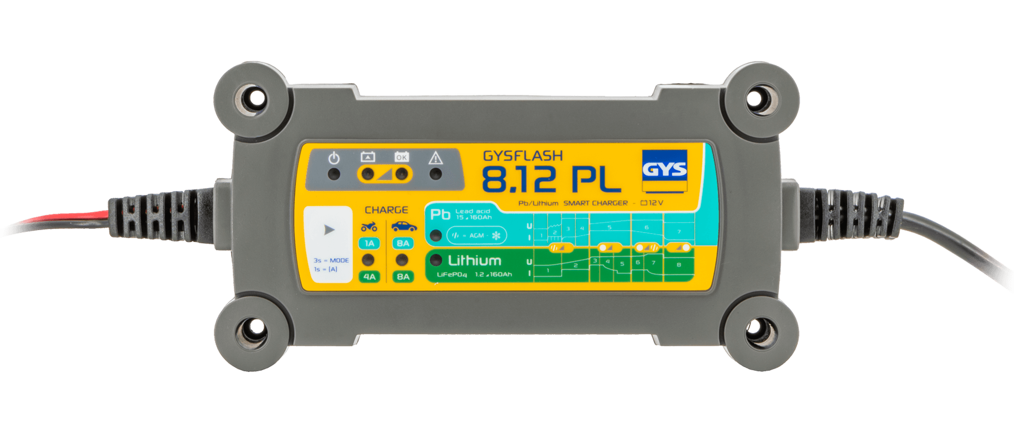 Зарядное устройство GYS GYSFLASH 8.12 PL 8А 12В