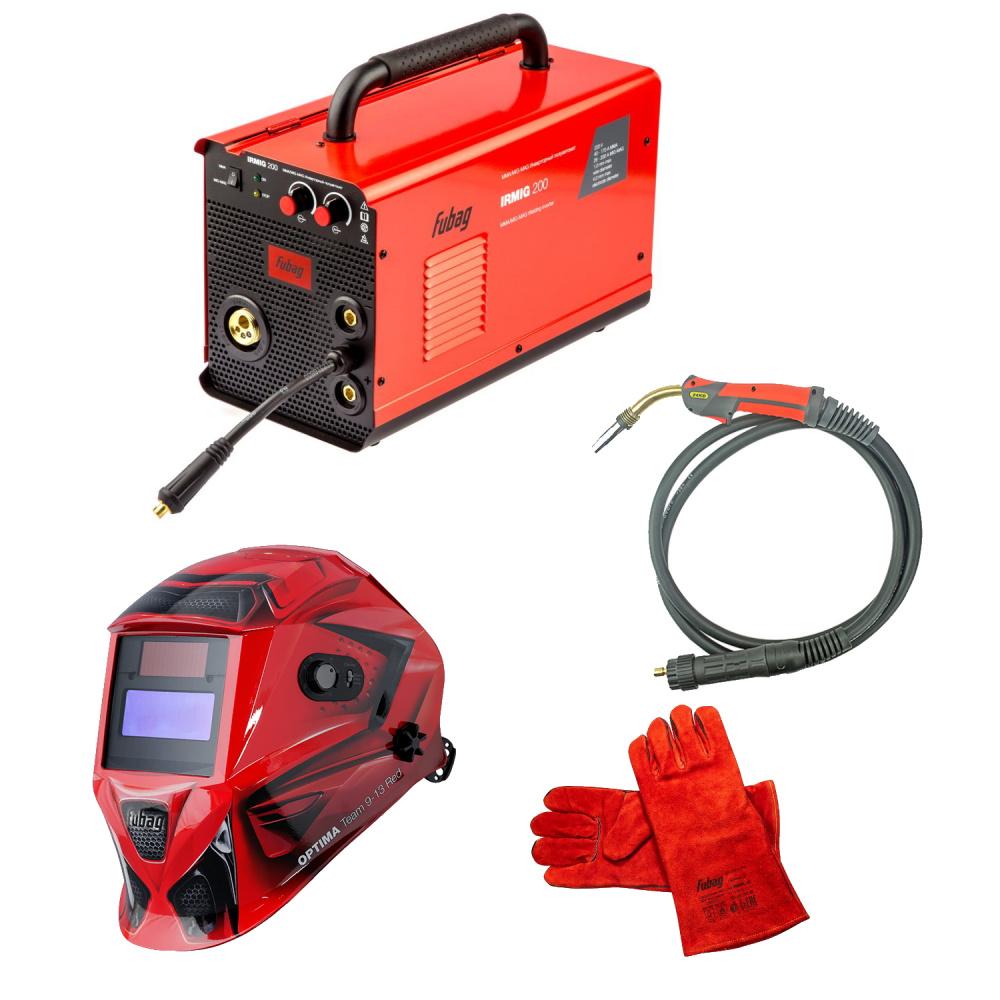 Инвертор MIG-MAG Fubag Irmig 200 (31433) + OPTIMA 9-13 TEAM RED (38075) + FWGN 9R (641179)+Feimate 24KD WELDING TORCH 5M 25MM²