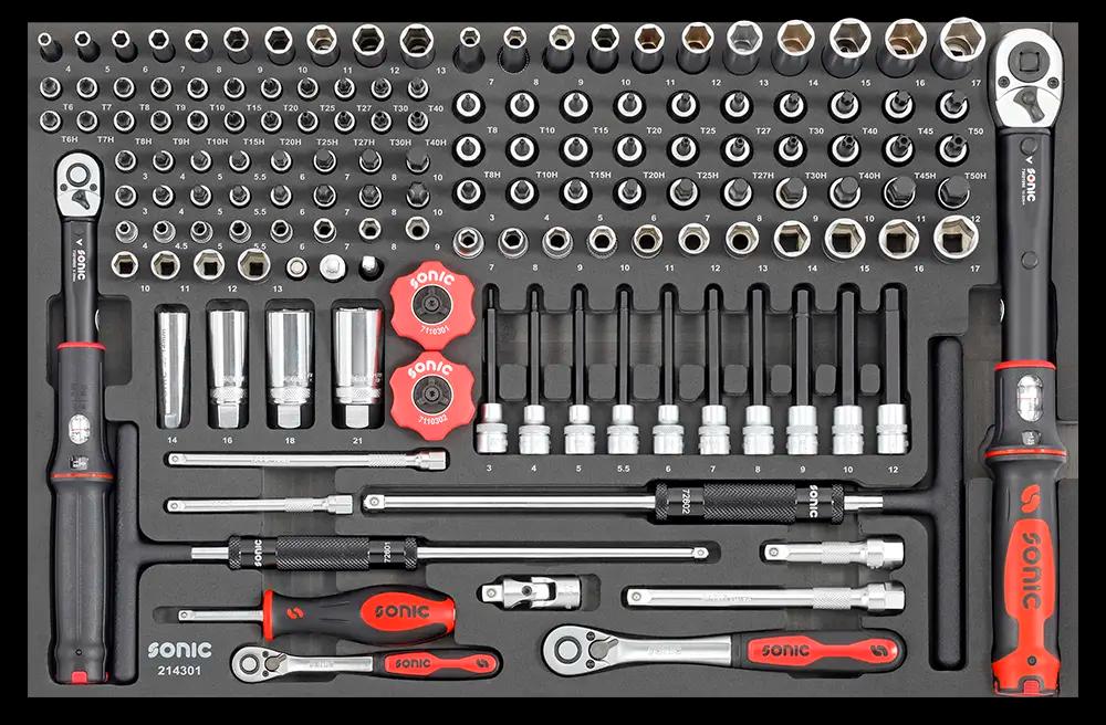 Комбинированный набор 1/4" и 3/8", SFS 143 предм. (Мотоцикл)